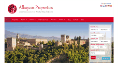 Desktop Screenshot of albayzinproperties.com