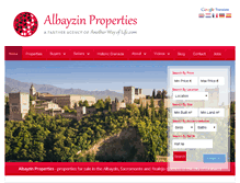 Tablet Screenshot of albayzinproperties.com